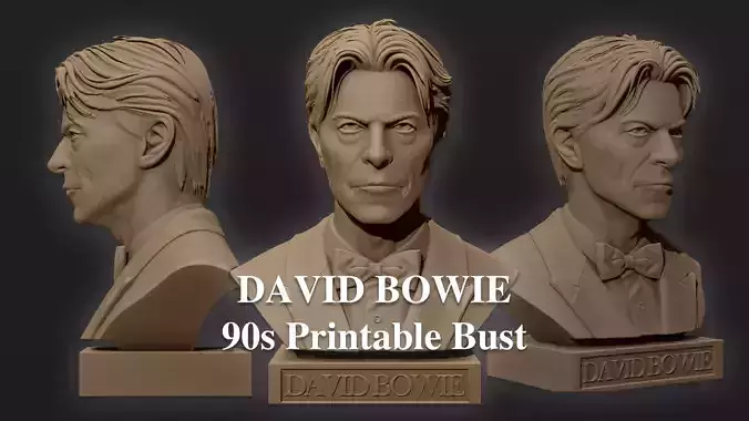 DAVID BOWIE 90s printable bust