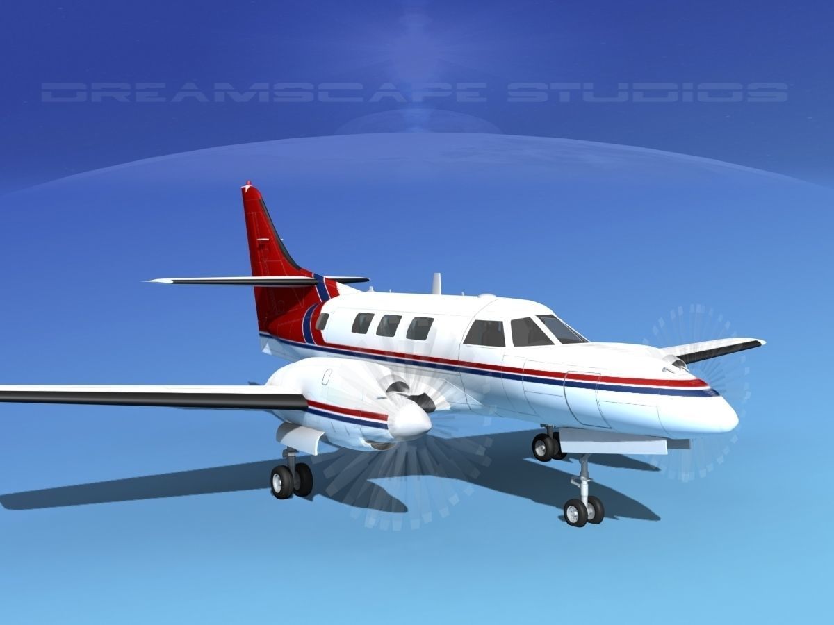 Swearingen SA226-T Merlin III V06 3D model_2