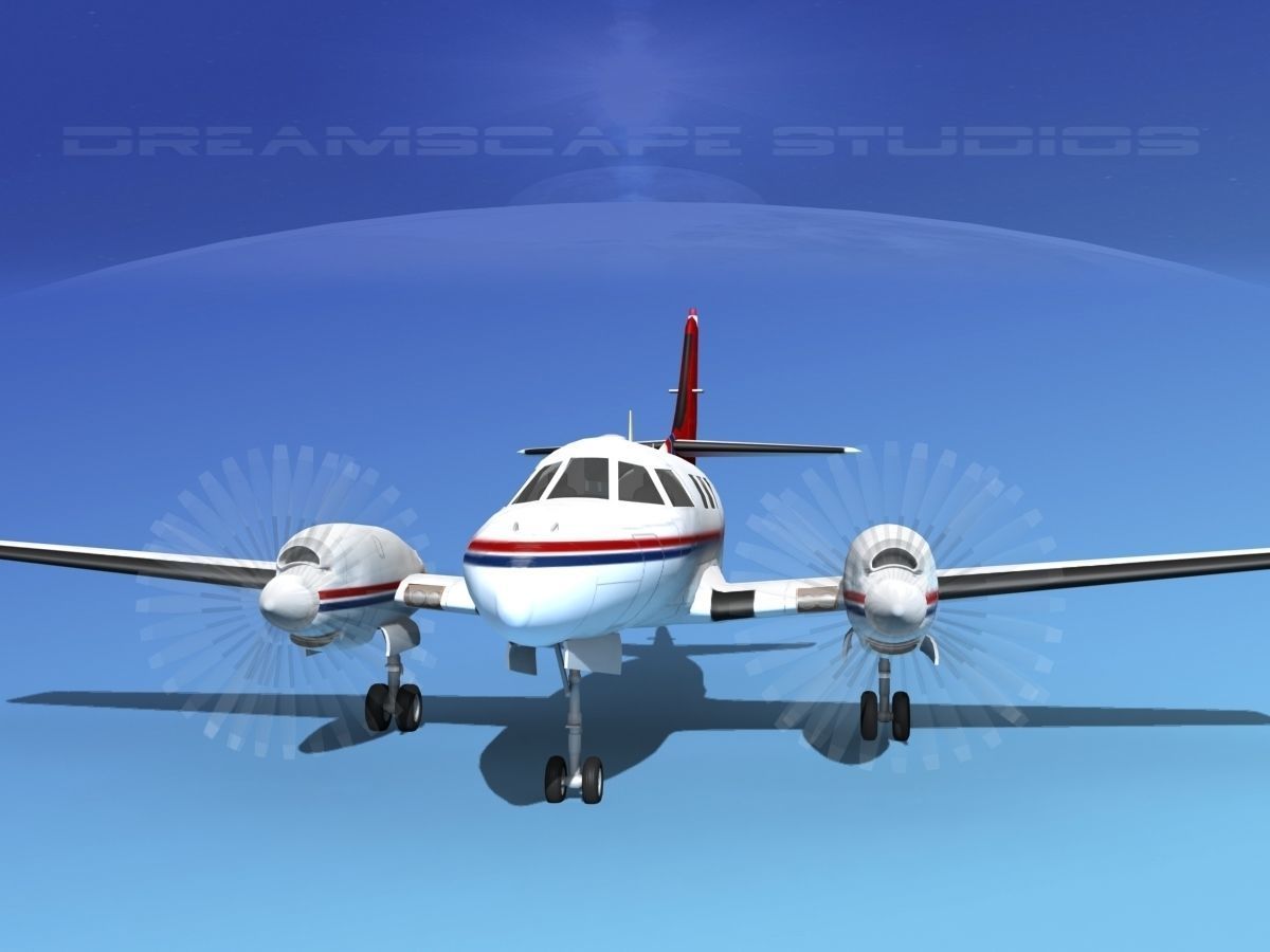 Swearingen SA226-T Merlin III V06 3D model_1