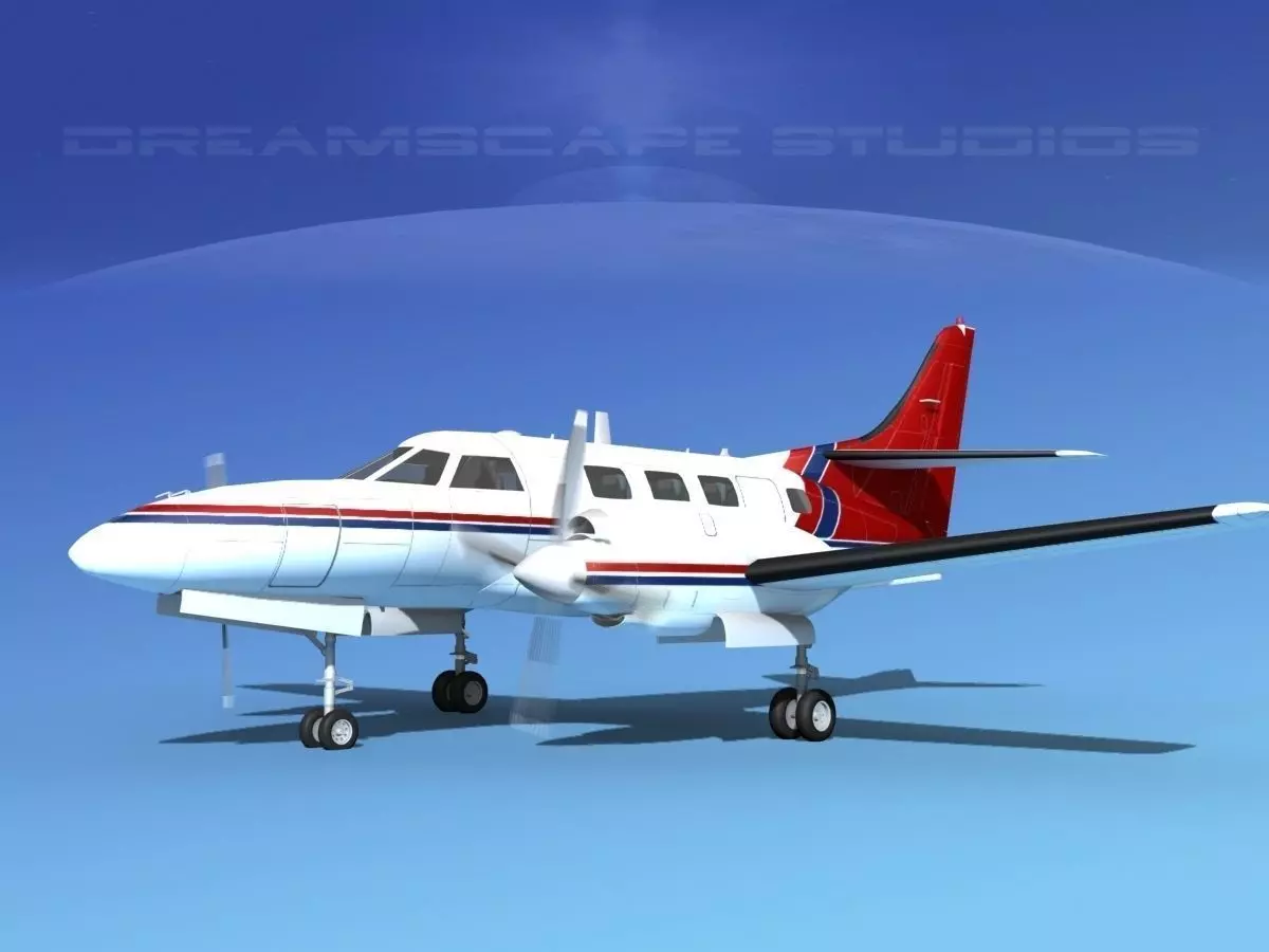 Swearingen SA226-T Merlin III V06 3D model_0