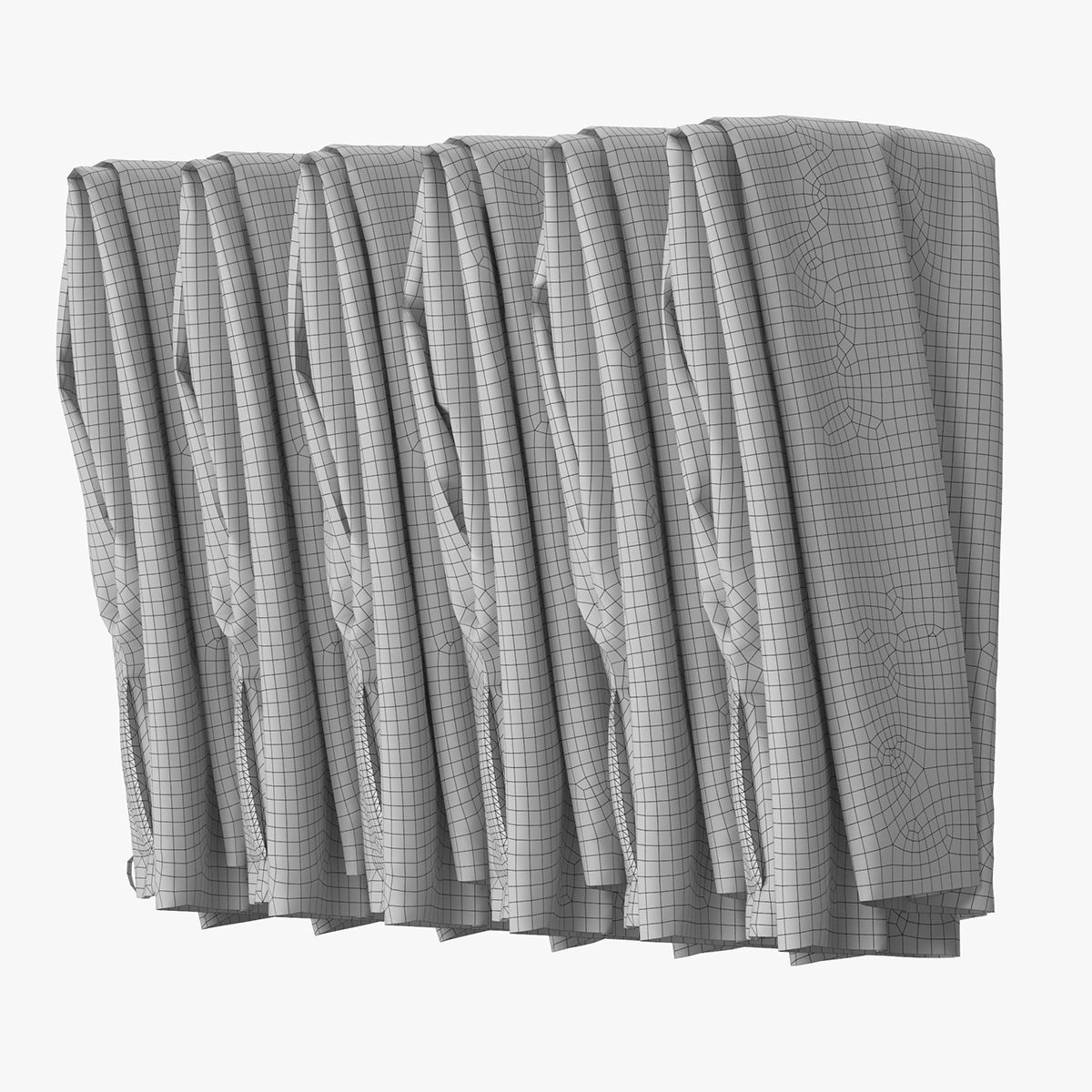 Wardrobe with Clothes 3D model_28