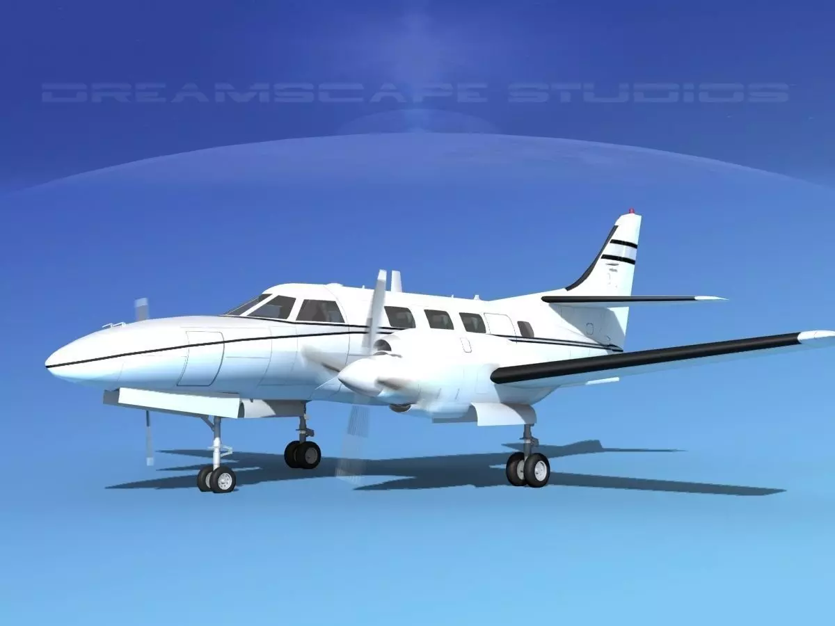 Swearingen SA226-T Merlin III V08 3D model_0