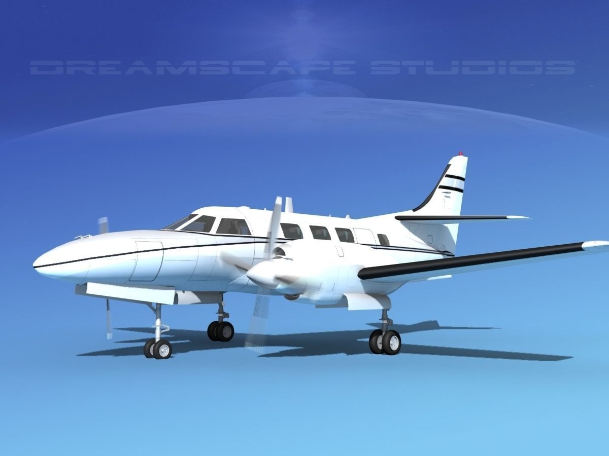 Swearingen SA226-T Merlin III V08 3D model