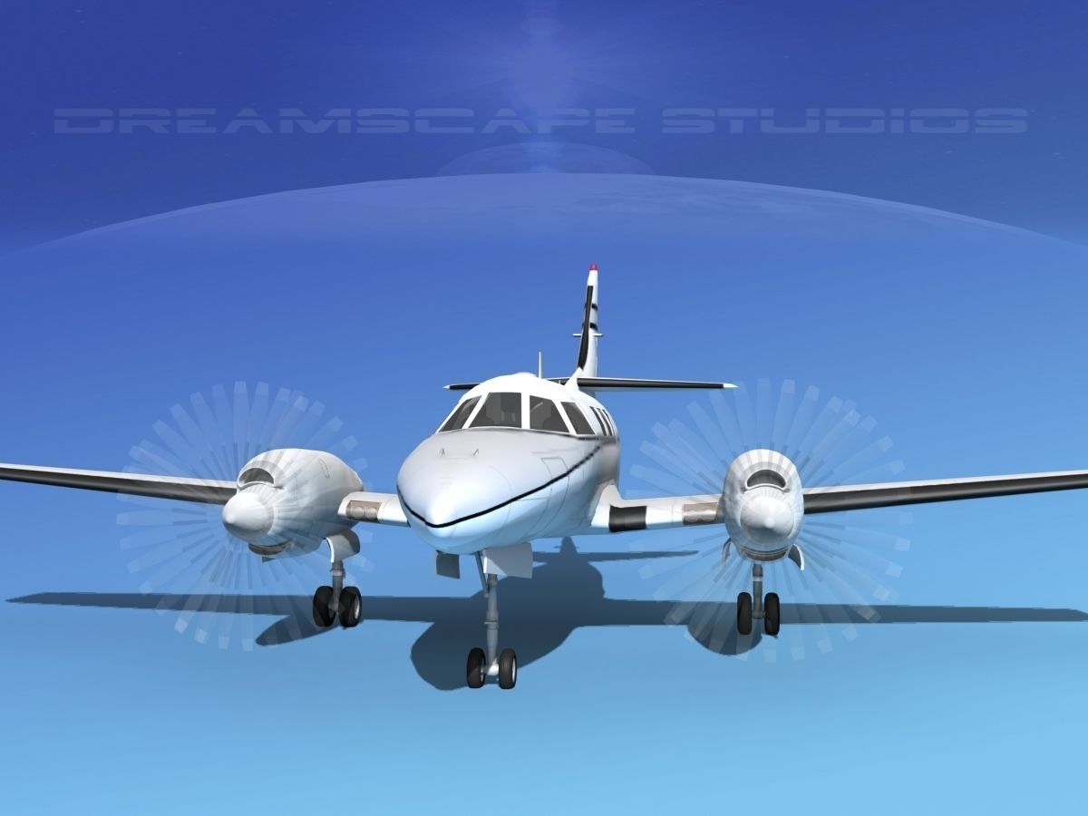 Swearingen SA226-T Merlin III V08 3D model_1