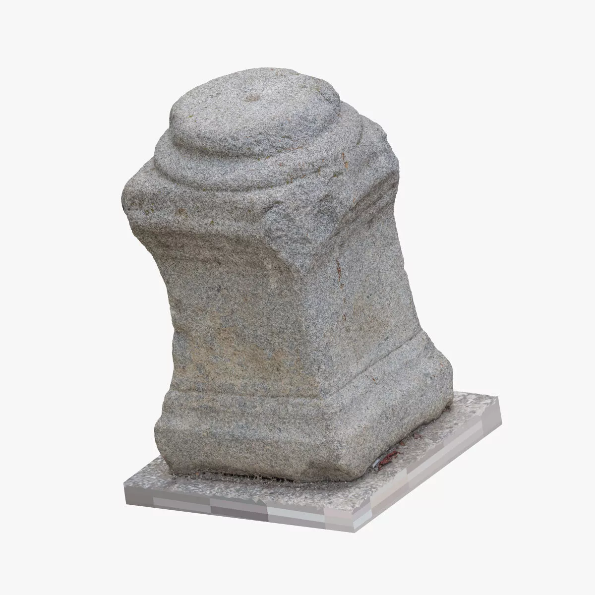 Medieval Stone Column Piece 01 RAW SCAN 3D model