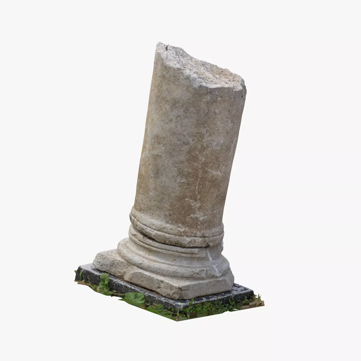 Medieval Stone Column Piece 04 RAW SCAN 3D model