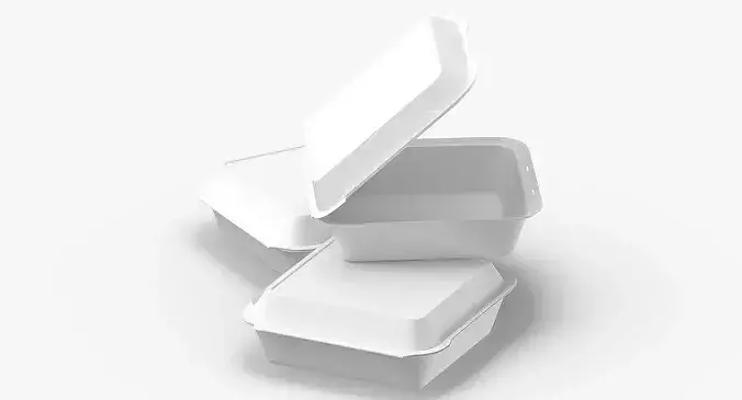 Cardboard Box Set 03 3D model 6