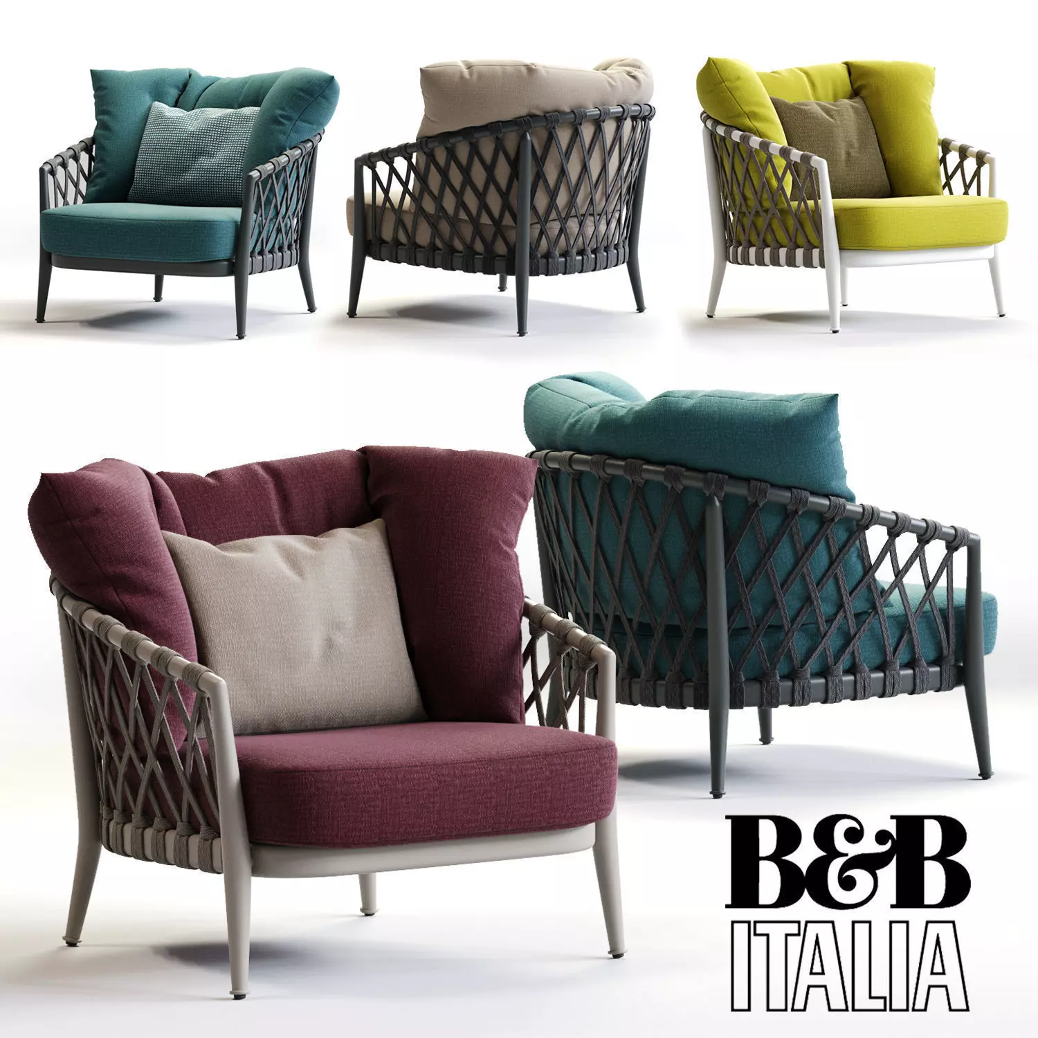 BB Italia ERICA Armchair 3D model