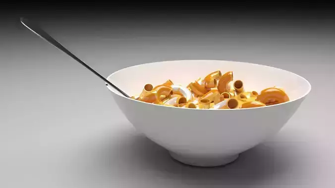 Mac N Cheese 3D model 7