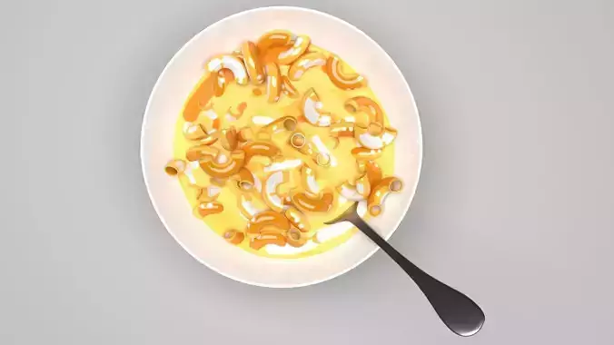 Mac N Cheese 3D model 6