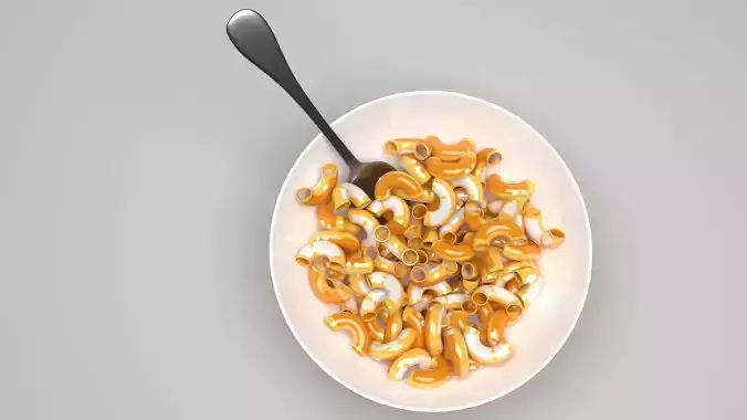 Mac N Cheese 3D model 3