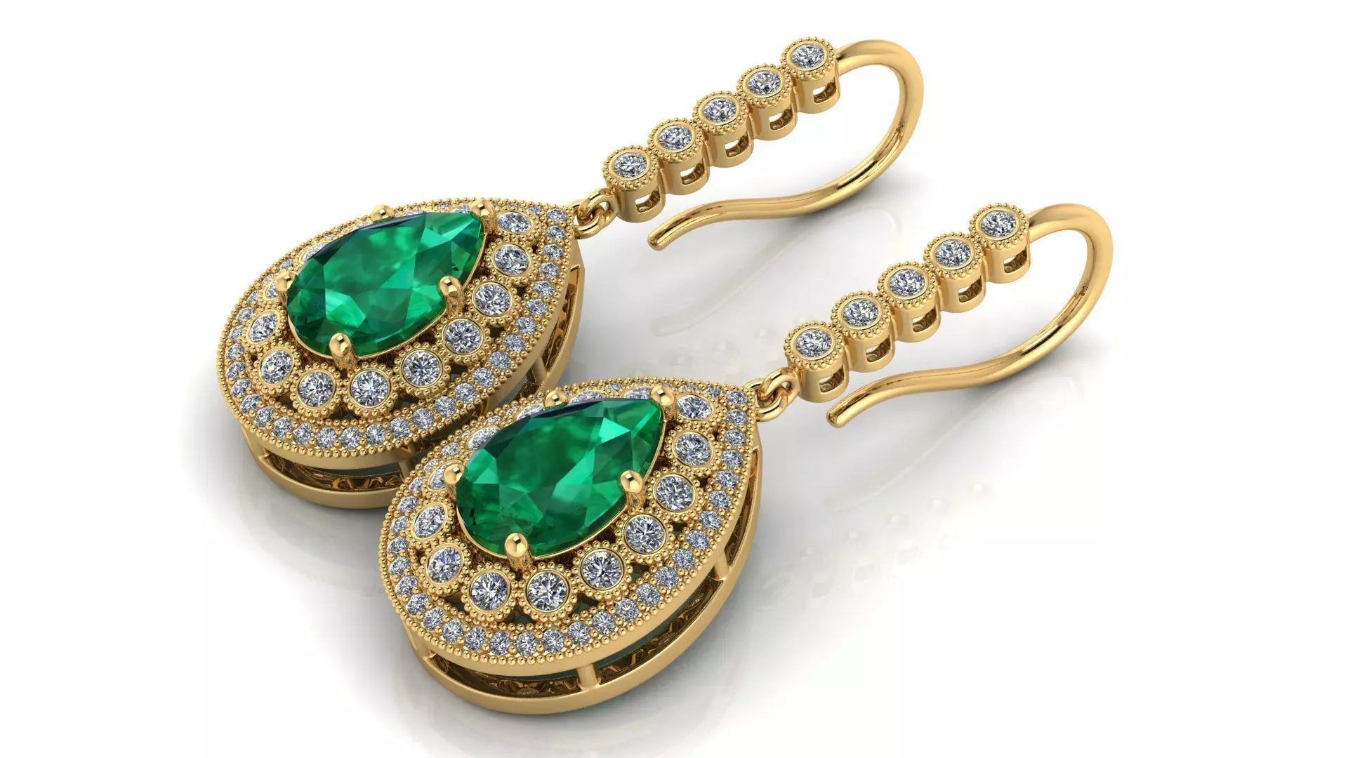 AG ER 02 PEAR EARRING 12X8 3D print model