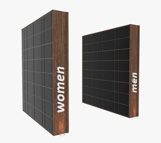 Signs Woman and Man 3D model | CGTrader