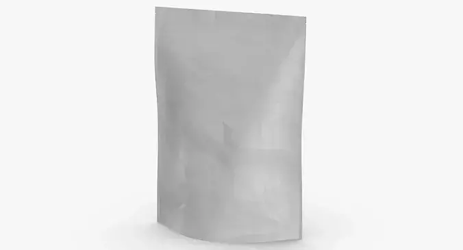 Stand Up Zipper Pouche 5000g Closed 3D model 2
