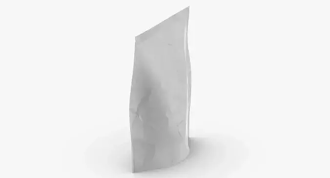 Stand Up Zipper Pouche 5000g Closed 3D model 5