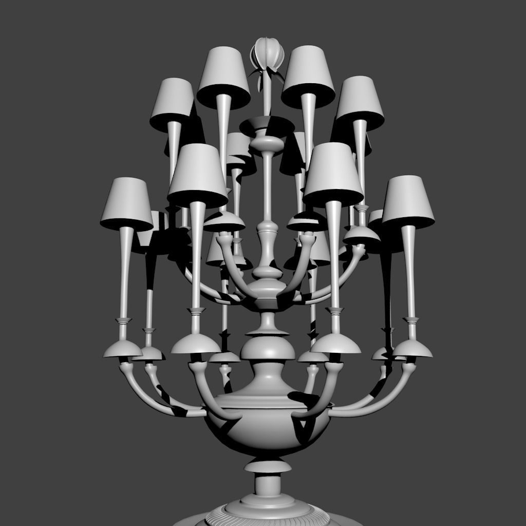 3D floor light Free 3D model_5