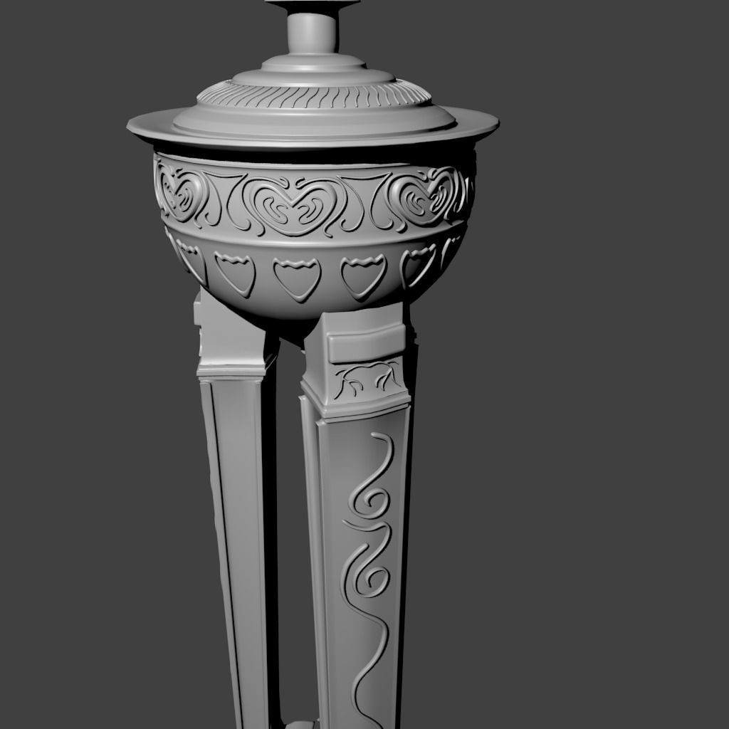 3D floor light Free 3D model_3