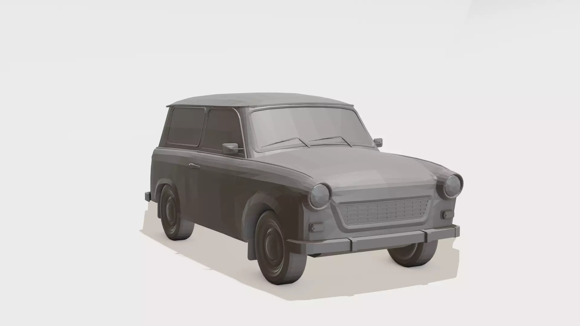 Happy Tiny Cruiser Cute Cartoon Car 3D Print 3D print model