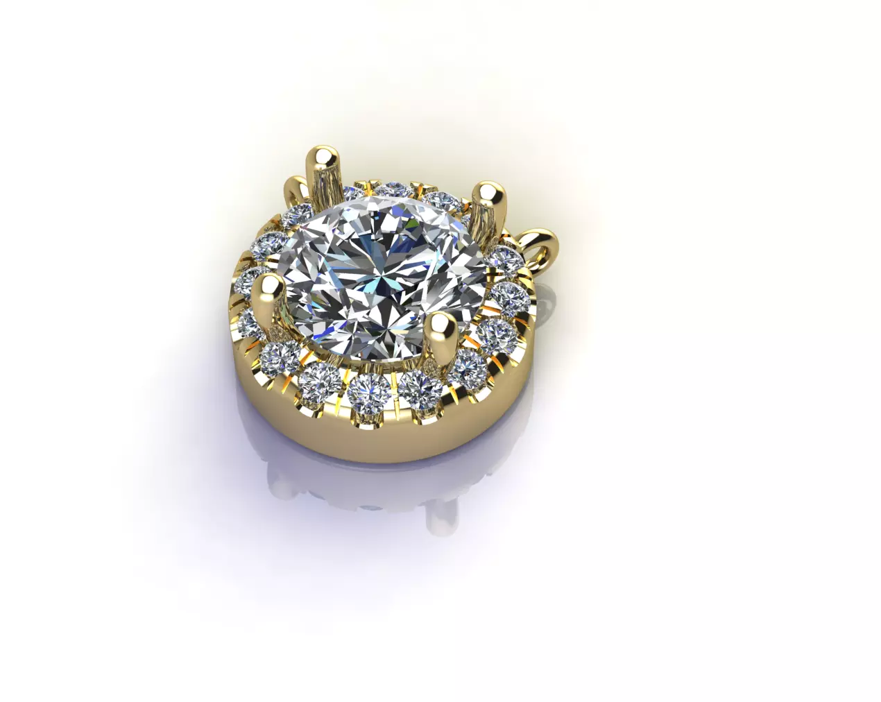 Round pendant Model 8414 3D print model