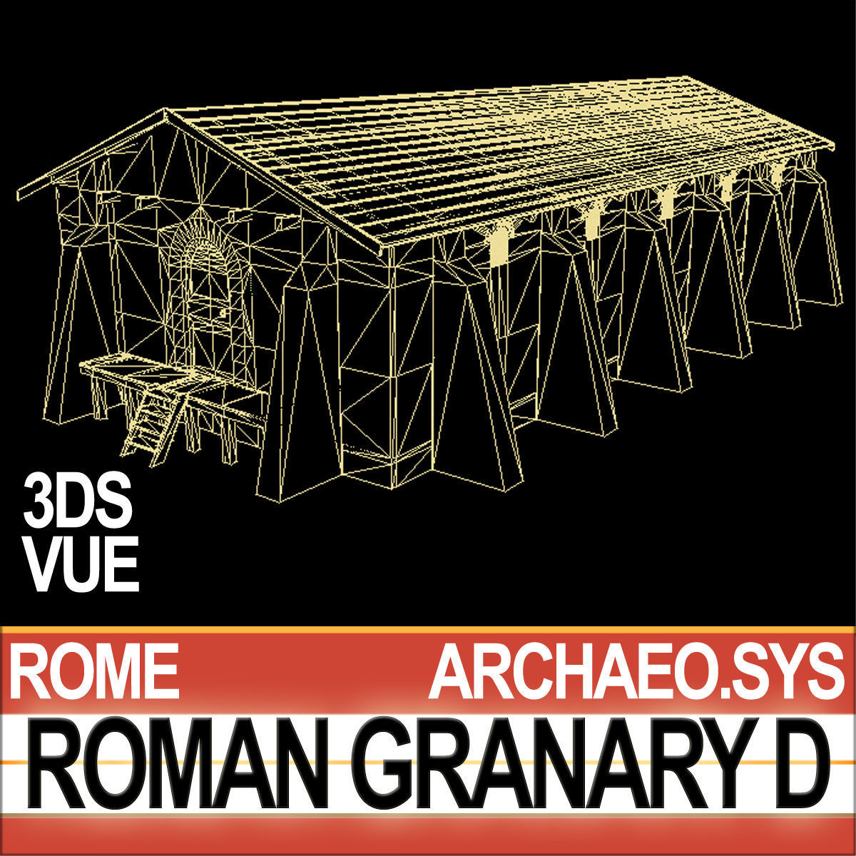 Roman Granary D 3D model_6