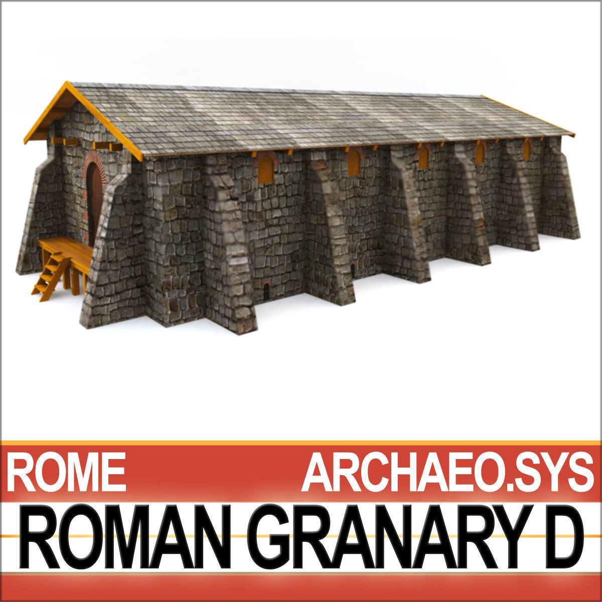 Roman Granary D 3D model_2