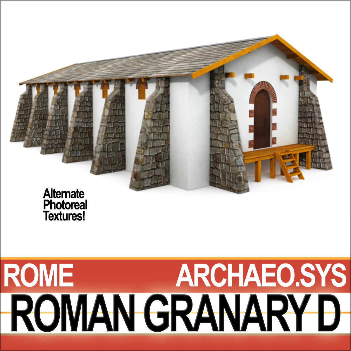 Roman Granary D 3D model_3