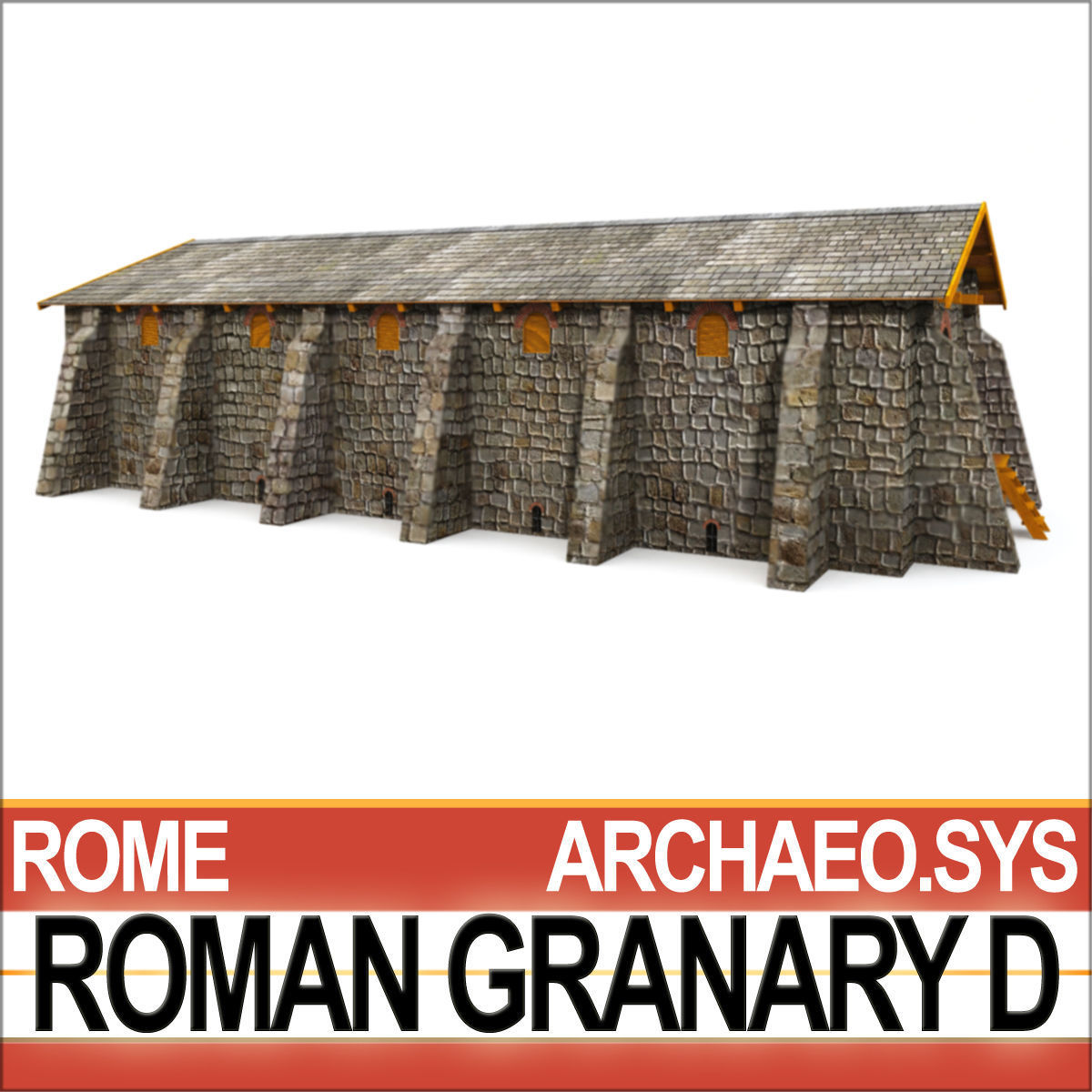 Roman Granary D 3D model_4
