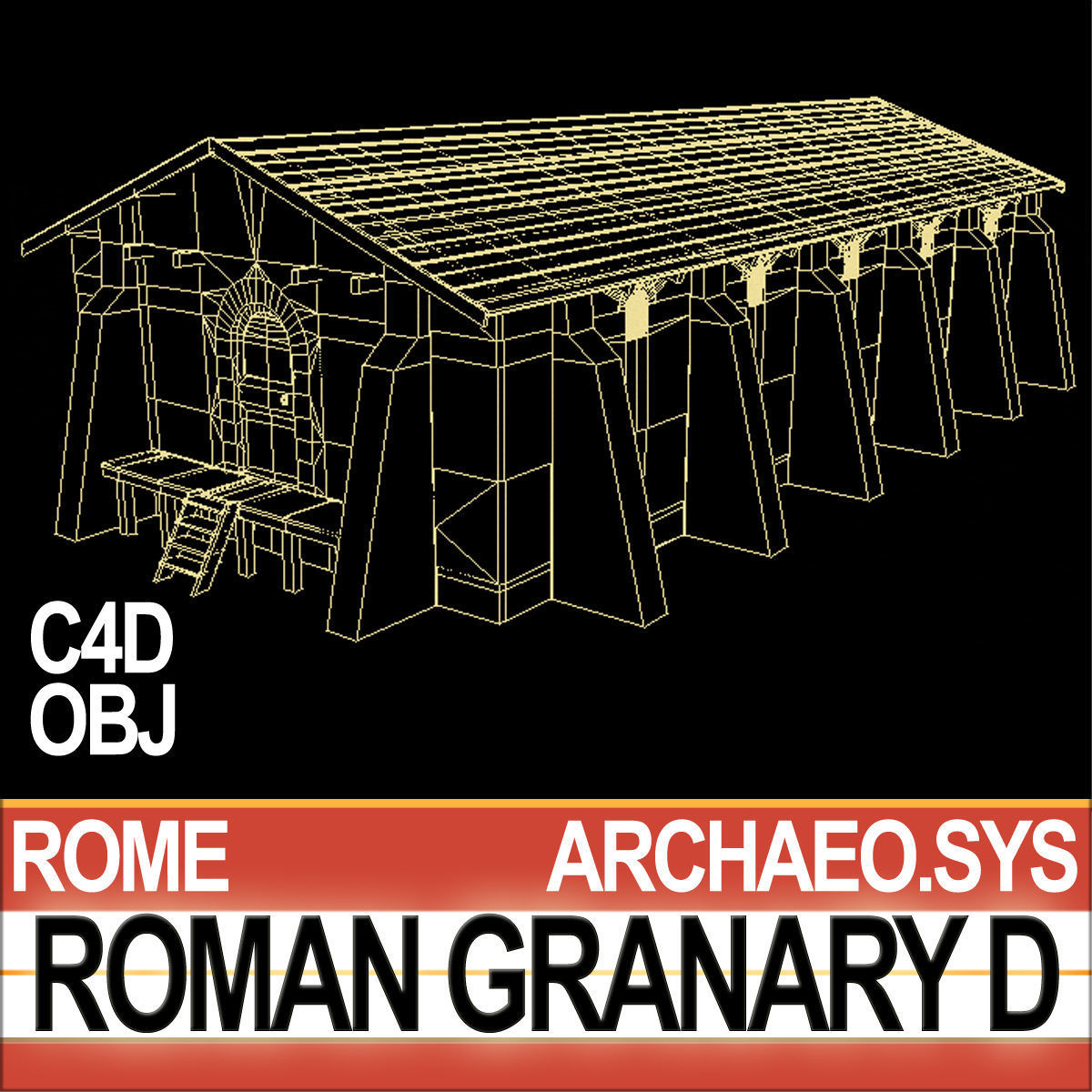 Roman Granary D 3D model_5