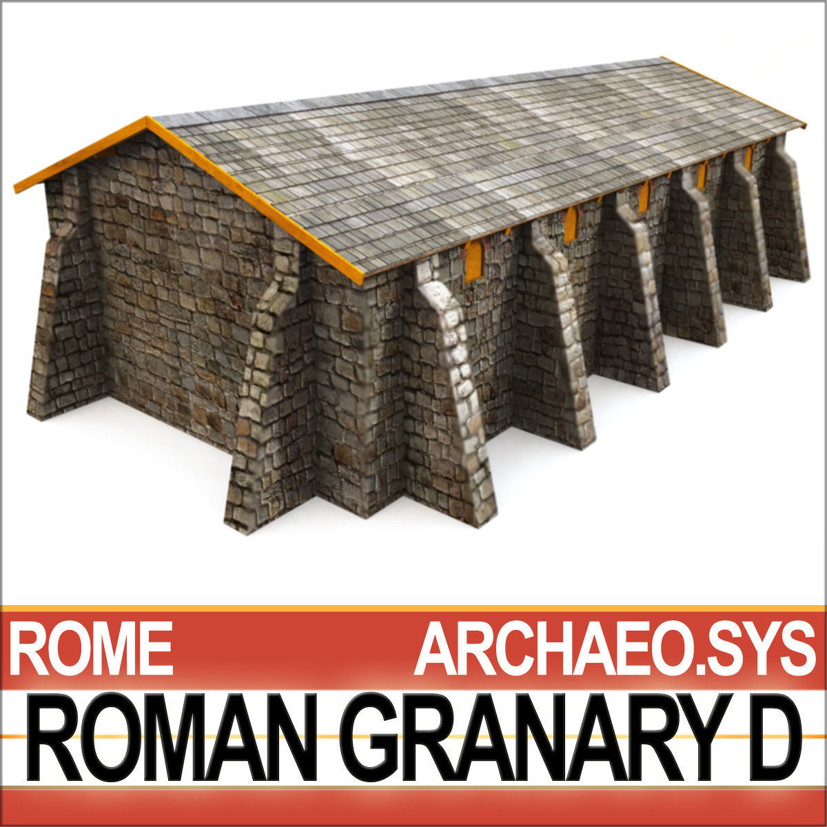 Roman Granary D 3D model_1