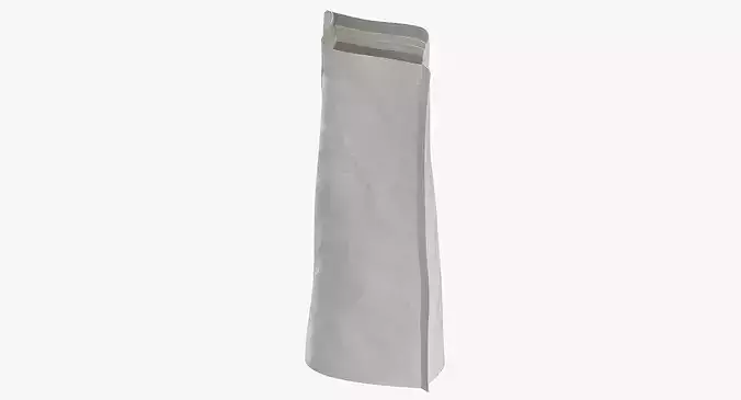 Stand Up Zipper Pouche 150g Open 3D model 4