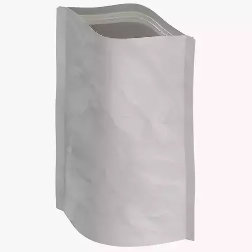 Stand Up Zipper Pouche 150g Open 3D model