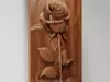 Rose STL File CNC - Rose Wall Decor Panel - CNC Router File 3D model ...