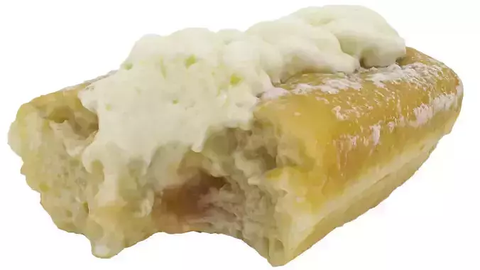 Jam Doughnut Bite  - High and Low Poly versions Low-poly 3D model