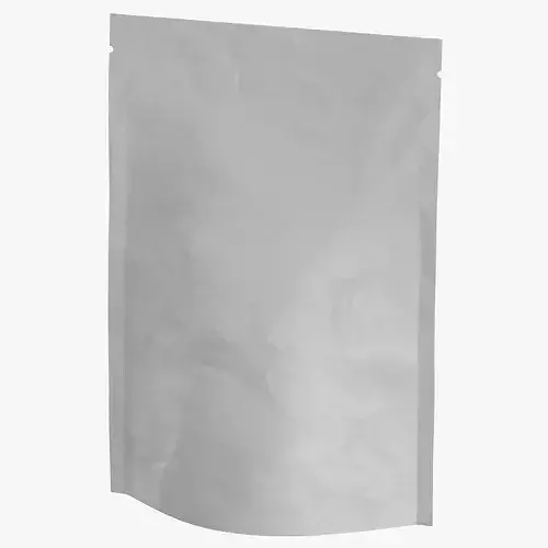 Stand Up Zipper Pouche 250g Closed 3D model