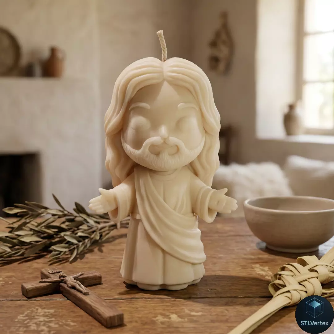 Chibi Jesus Christ - Stylized Religious 3D Printable Figure 3D print model