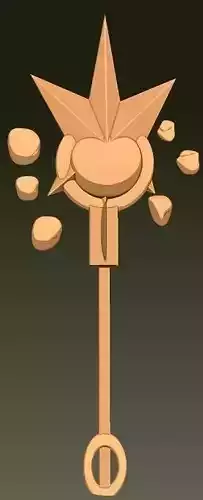 Scepter TERRA - For Games Free 3D model