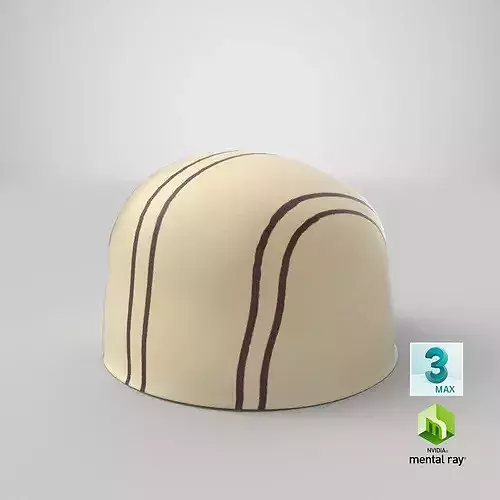 White Chocolate Bonbon 01 3D model 4