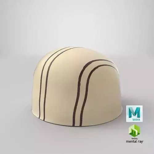 White Chocolate Bonbon 01 3D model 7