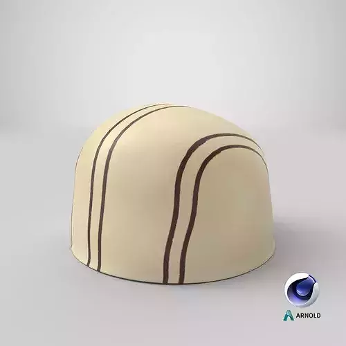 White Chocolate Bonbon 01 3D model