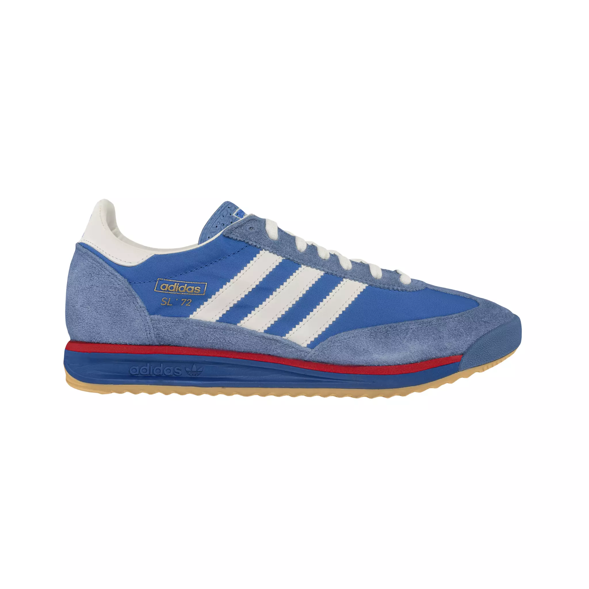 Adidas SL 72 OG Blue White Red Low-poly 3D model