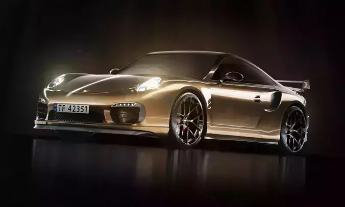 Porsche 911 turbo - 2015 3D model