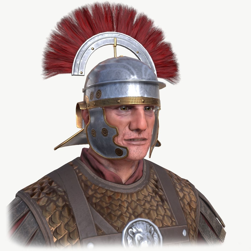 Roman Centurion Low-poly 3D model