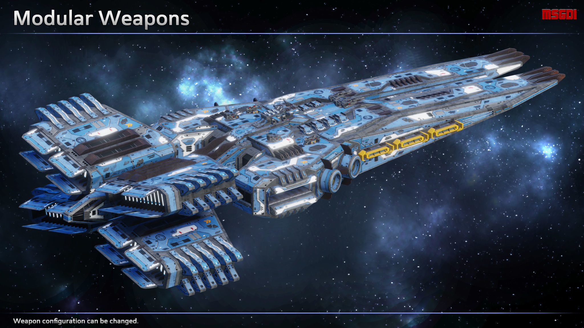 Spaceship Cruiser Arbiter Low-poly 3D model_4