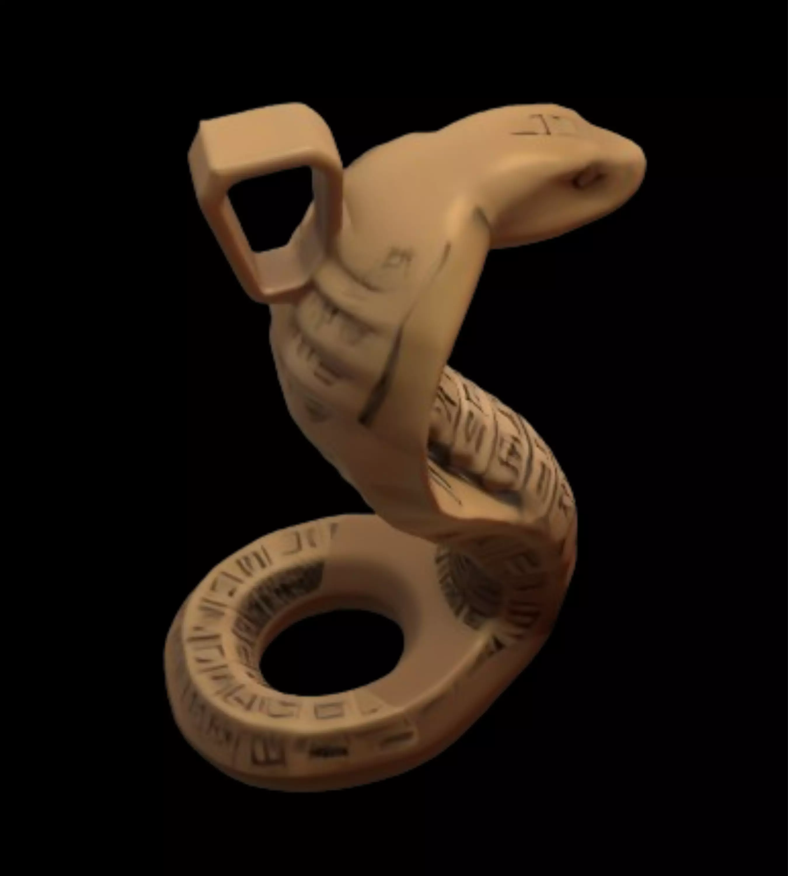 Egyptian Uraeus Cobra Pendant 3D print model