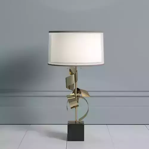 John Richard Brass Curls Lamp
