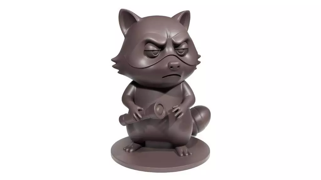Thieving raccoon 3D print model