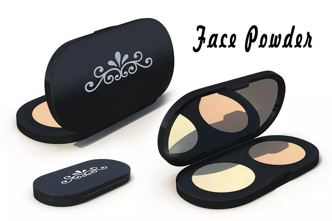 Face Powder 3D model_0