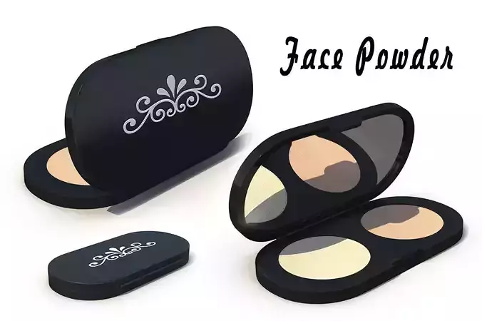 Face Powder 3D model