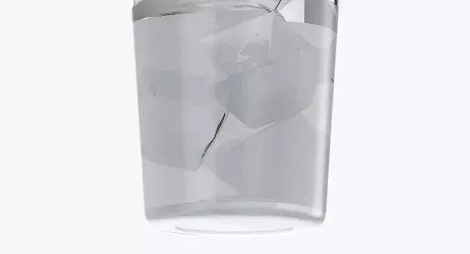 Glass With Ice 3D model 7