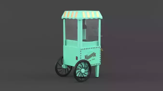 Home Popcorn Maker Machine 3D model 3